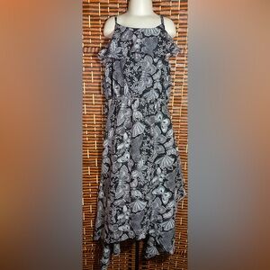 The Children’s Place Butterfly Print High Low Dress Size 10/12 Girls